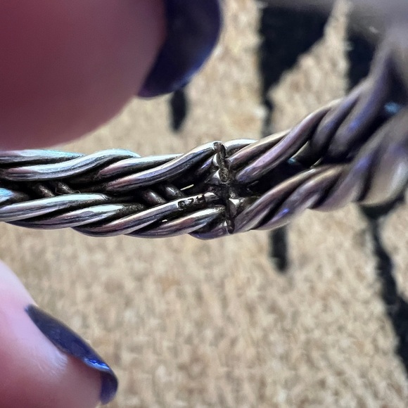 ❤️ Signed Hand Braided 925 Band Unisex Sz 9.5 Ring Celtic Viking Navajo 4.9 Gm - Picture 6 of 13